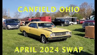 A brief visit to the April 2024 Canfield Ohio Auto parts Swap Meet [upl. by Almund]