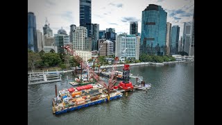 Worlds largest capacity tower crane arrives at landmark green bridge project [upl. by Vivica334]