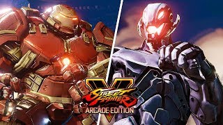 Street Fighter 5 AE  HULKBUSTER vs ULTRON Marvel Gameplay PC Mod  1080p 60ᶠᵖˢ HD ✔ [upl. by Ner463]