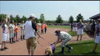 Colonel Rock III Helps with Leatherneck Softball Pregame [upl. by Belcher]