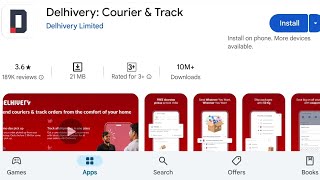 How To Install Delhivery Courier amp Track Apps  How To Download Delhivery Courier amp Track Apps [upl. by Rozalie671]