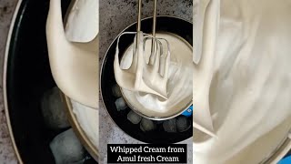 Whipped Cream from Amul Fresh Cream Recipe [upl. by Corliss]