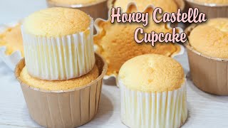 Fluffy Honey Castella Cake Cupcake [upl. by Boesch231]