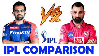 IPL Comparison  Zaheer Khan Vs Mohammed Shami [upl. by Eelesor]