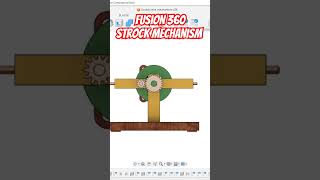 Strock mechanism in Autodesk fusion 360  animation shorts ytshorts autodesk fusion360 [upl. by Deina]