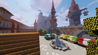 Amazing Fantasy Castle Timelapse Minecraft [upl. by Martinson461]