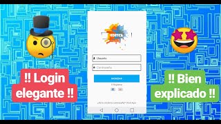 Crear LOGIN ANDROID STUDIO  Diseño 2 [upl. by Thatcher]