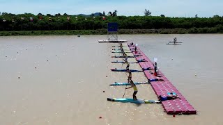 Sup Juniors Men Sprint Semi Final 3  2023 ICF Stand Up Paddling SUP World Championships [upl. by Notluf]