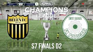 🎥⚽ S7 FINALS  D2  Part 2  Belen FC vs FK Potocari  Iowa Champions League  🔴LIVE S7E105 [upl. by Naujd]