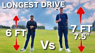 7ft 7quot 350lbs GOLFER hits it MILES  Long Drive Challenge [upl. by Ramin]