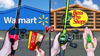 Walmart vs Bass Pro Shops Budget Fishing Challenge [upl. by Alcine]