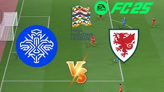 Live  ICELAND vs WALES  UEFA Nations League 2024  Full Match All Goals  FC 25 Gameplay [upl. by Arramas451]