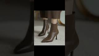 Heel boots designs fashion winter fashionworldofabeera [upl. by Nonnahsal523]