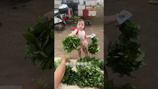 little girl goes to the market to buy vegetables shortvideo [upl. by Ativad628]