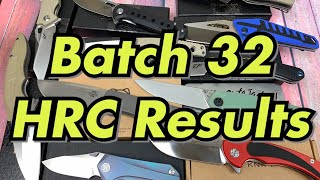 Batch 32 Knife Test Results PMI amp HRC [upl. by Orville]