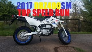 2017 DRZ400SM TOP SPEED [upl. by Mandi]