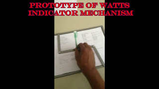 Watts Indicator Mechanism II BE MINI PROJECT [upl. by Haseefan]