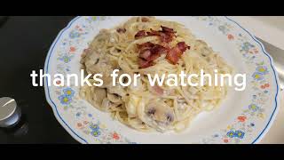 CARBONARA  SIMPLE EASY CARBONARA RECIPE  subscribe MangzVlog [upl. by Richia]