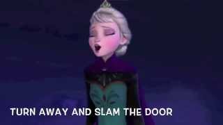 Let it go from the Disney film Frozen with lyrics [upl. by Akemal7]