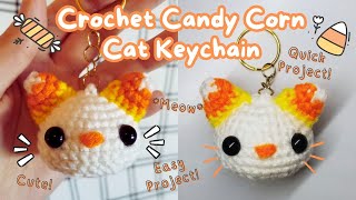 Candy Corn Cat Keychain Tutorial [upl. by Freemon960]