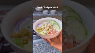 Greek Chickpea Salad So good😊 Save this for later salad chickpeas saladrecipe yummy dinner [upl. by Sawyor]