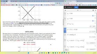 Oligopoly Cartel Game Theory Nash Equilibrium [upl. by Ynnob772]