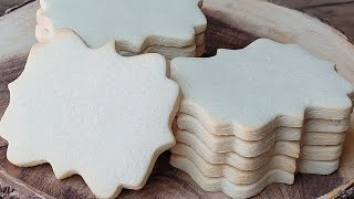 No Chill No Spread Sugar Cookie Dough Cookie Cut Outs recipe in description [upl. by Freemon]