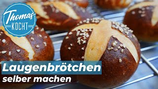 Laugenbrötchen selber machen  in weniger als 2 Stunden Thomas kocht [upl. by Georgia]