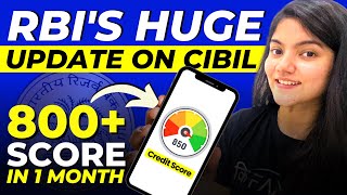 Credit Score MASSIVE Changes  CIBIL 5 New Rules by RBI [upl. by Erlin648]