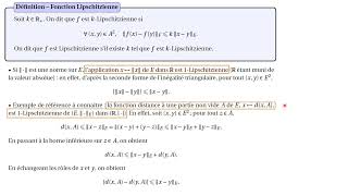 Notion dapplication lipschitzienne [upl. by Peace]