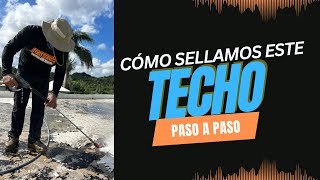 Mira el PASO A PASO de este sellado de techo en Toa Alta Puerto Rico [upl. by Leinaj496]