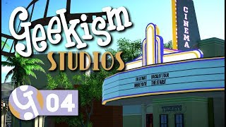 🎬 Cinema Entrance  Geekism Studios  Lets Play Planet Coaster 04 [upl. by Garin677]