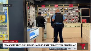 Encapuchados y armados siembren el terror en centro comercial de Caguas [upl. by Alyos797]