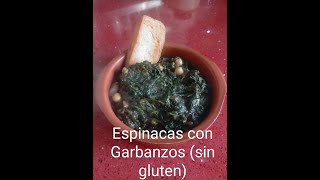 Espinacas con Garbanzos Sin Gluten [upl. by Tserrof]