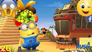 Despicable Me Minion Rush Vacationer Minion Minions Banana PC Game Level 26 The Pyramids Gameplay [upl. by Anirahs]