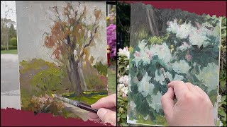 Capturing Spring Plein Air Painting at Gairloch Gardens [upl. by Notneiuq]