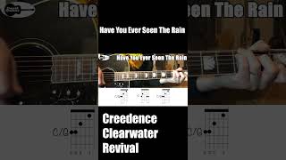 Have You Ever Seen The Rain Creedence Clearwater Revival CCR Guitar Chords Shorts [upl. by Kirchner686]