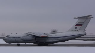 Russian Air Force Ilyshin Il76MD Takeoff [upl. by Kati680]