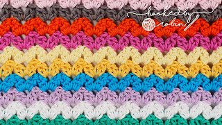 FAST amp EASY Crochet the Cluster VStitch [upl. by Enylecoj]