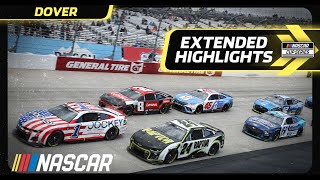 Würth 400 from Dover Motor Speedway  NASCAR Cup Series Extended Highlights [upl. by Ahsercel]