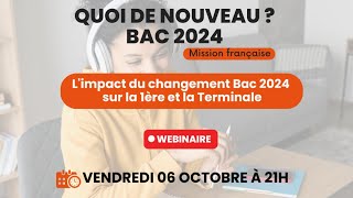 Webinaire  Réforme du Bac 2024 [upl. by Prudi764]