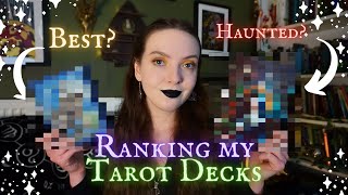 Ranking My Tarot and Oracle Card Collection  Haunted Cards [upl. by Dougal]