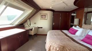 OWNER’S SUITE OWNER’S CABIN ROOMTOUR WITH SEA VIEW COLORLINE MAGIC [upl. by Aratihc680]