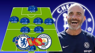 ROBERT SANCHEZ OUT NEW CHELSEA VS MANCHESTER CITY ✅ CHELSEA PREDICTED STARTING LINE UP PRESEASON [upl. by Akcirehs405]