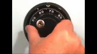 Dialing a Combination Lock Video SampG [upl. by Letsirhc]