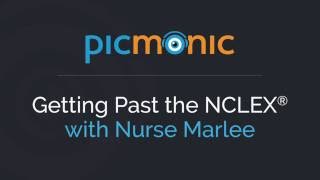 Getting Past the NCLEX® with Nurse Marlee  Picmonic Nursing Webinar [upl. by Fedak]