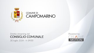 Comune di Campomarino Cb  Consiglio Comunale del 30 luglio 2024 [upl. by Jo]