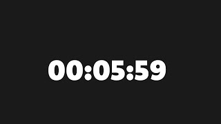 5 Minute 59 Second Timer  35936000 [upl. by Simson]