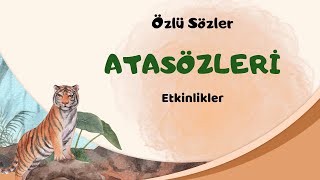 Atasözleri ve anlamları [upl. by Lleraj]