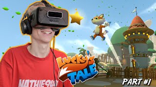 SUPER AWESOME VR PLATFORMER  Luckys Tale Part 1 Oculus Rift Gameplay [upl. by Iraam]